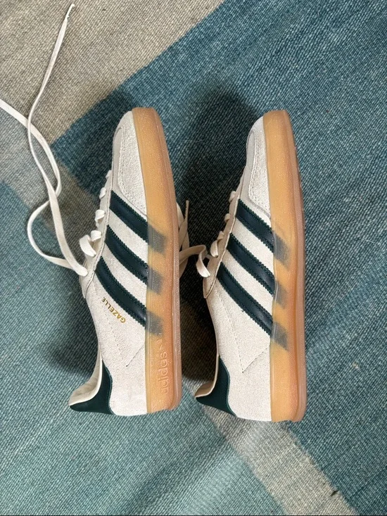 adidas sambas off white & dark green size 6 - Picture 3 of 6